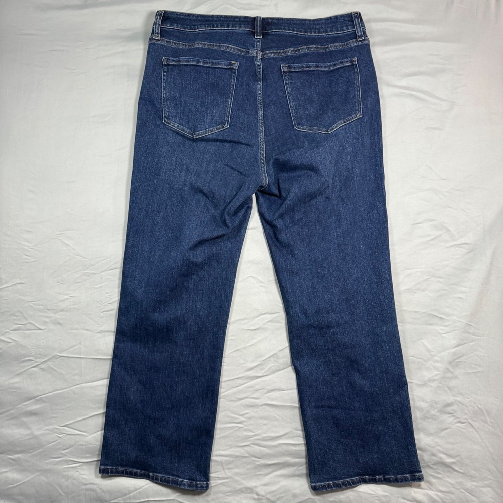 Quince Womens Stretch High Rise Straight Jeans Dark Wash 32/26 (Fits 34x25.5) - Picture 2 of 10